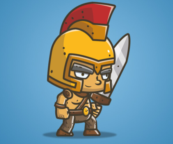 ArtStation - Chibi Knight – The Golden Helmet | Game Assets