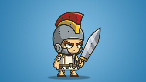 Micro Style Character – Roman Knight