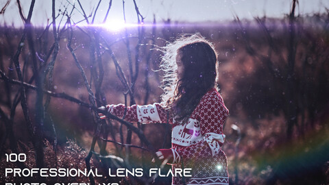 100 Professional Lens Flare Photo Overlays