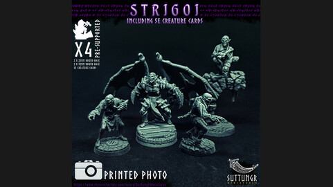 Vampire Strigoi - Pre-Supported 3d Print Miniatures