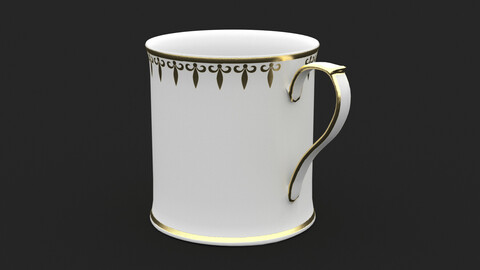 Tea Cup with gold elements