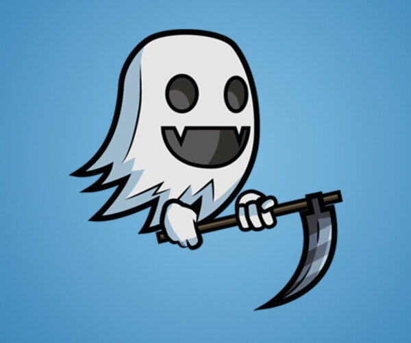 ArtStation - Cute Ghost 2D Character Sprite | Artworks