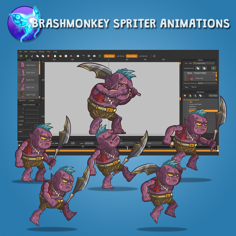 ArtStation - Dungeon Guard 2D Character Sprite | Game Assets