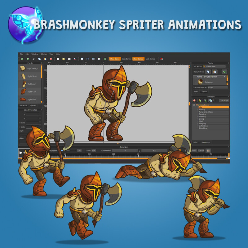 ArtStation - The Executioner 2D Character Sprite | Game Assets