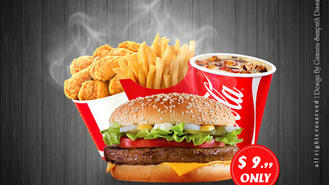 Food Flyer Poster | Burger Flyer | Food Template