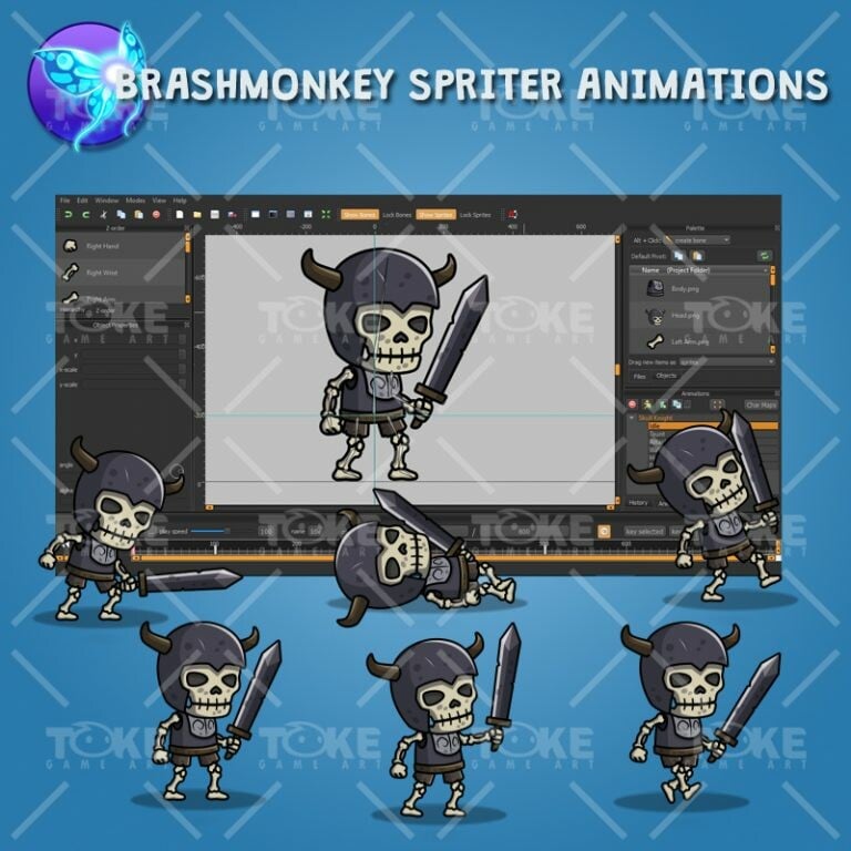 ArtStation - Skull Knight 2D Character Sprite | Game Assets