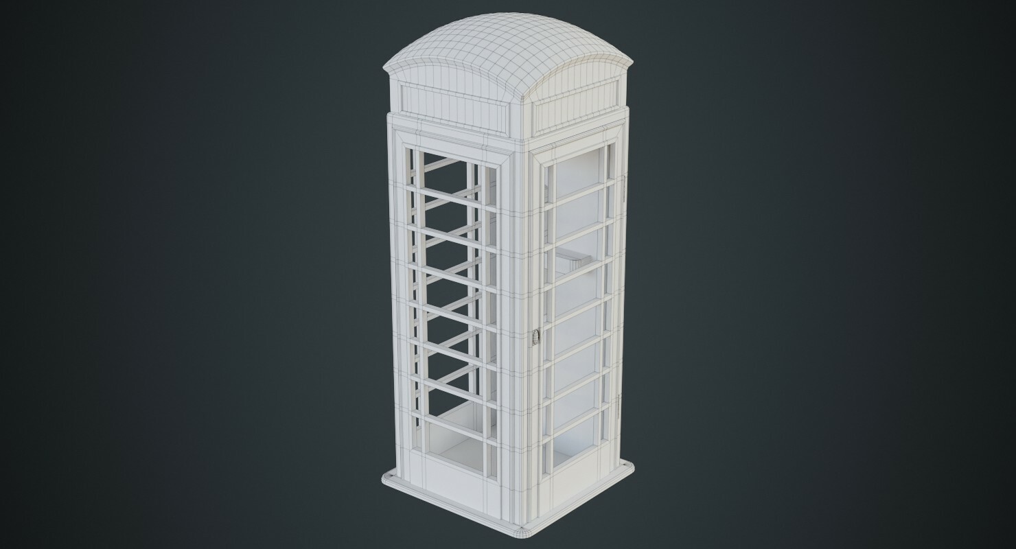 ArtStation Phone Booth 1A Game Assets