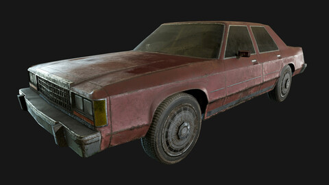 Ford Crown Victoria 1970 (LowPoly)