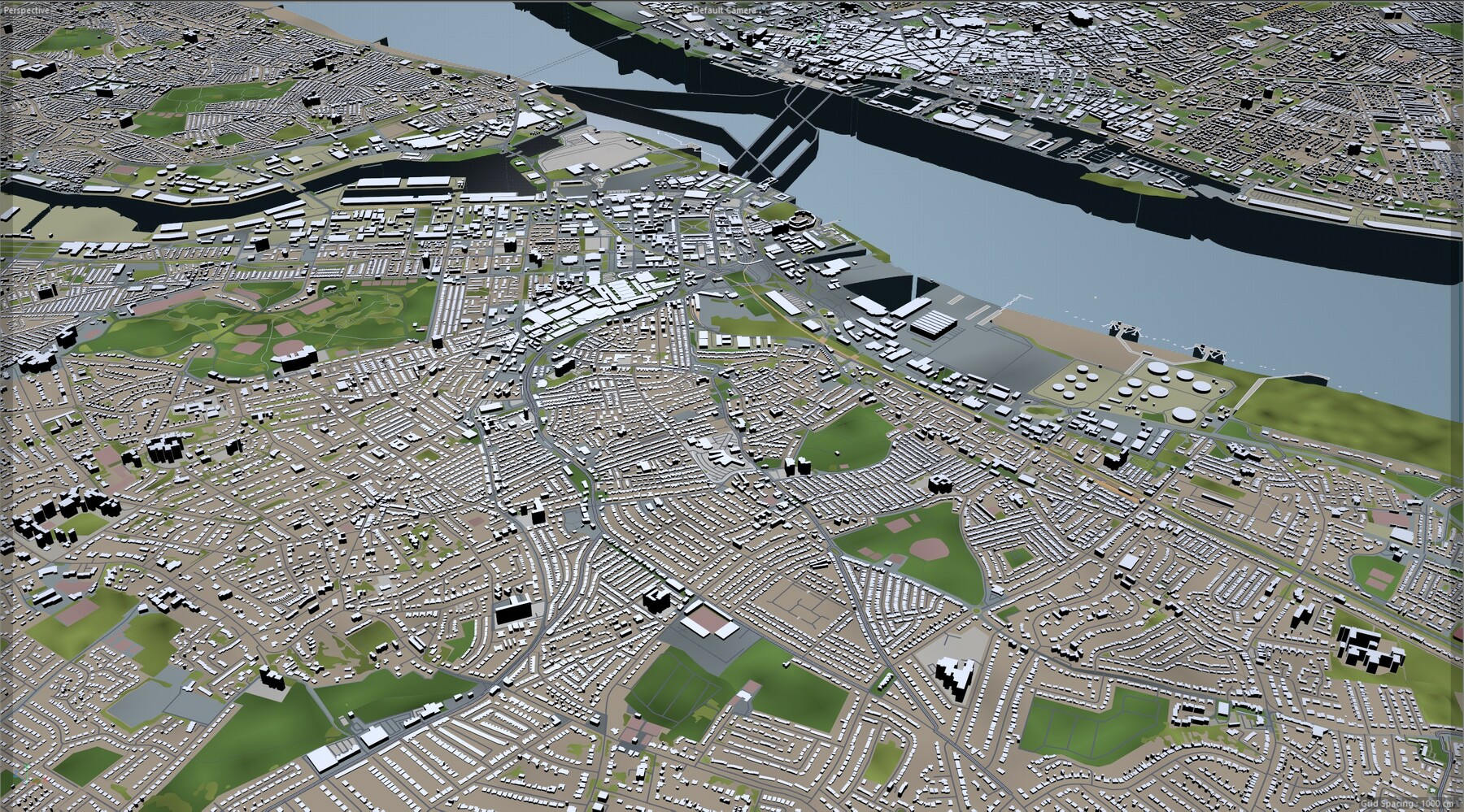 ArtStation - Liverpool city UK 3d model 40km | Resources