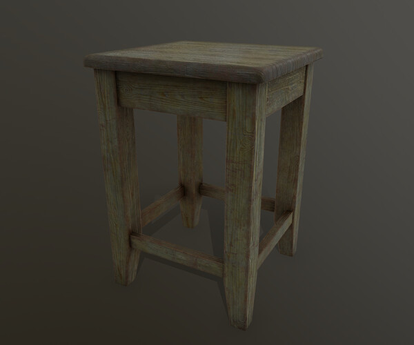 ArtStation - Soviet stool | Game Assets