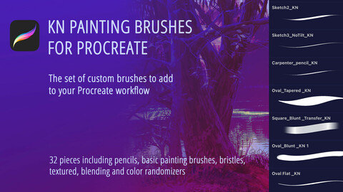 KN Painting  Brushes for Procreate