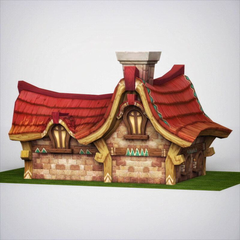 ArtStation Fantasy Sweet House Game Assets