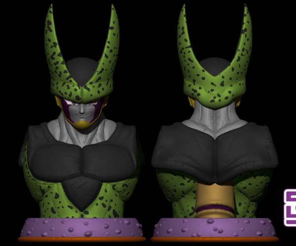 Artstation - Cell Bust 1 1 Scale - Dragon Ball 