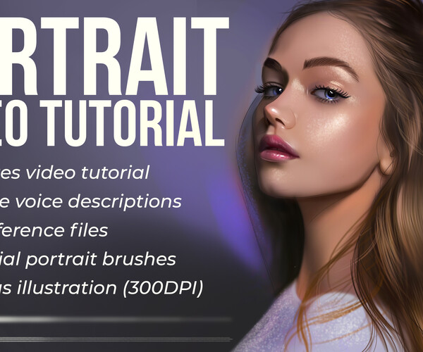 ArtStation - Portrait Painting in Photoshop Video Tutorial | Tutorials