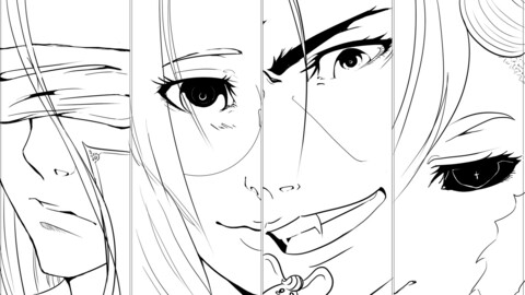 Manga Style Lineart