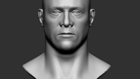 BASE MESH MALE HEAD