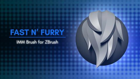 [IMM Brush] Fast N' Furry IMM Brush for ZBrush 2021