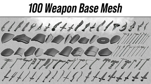 100 Weapon Base Mesh