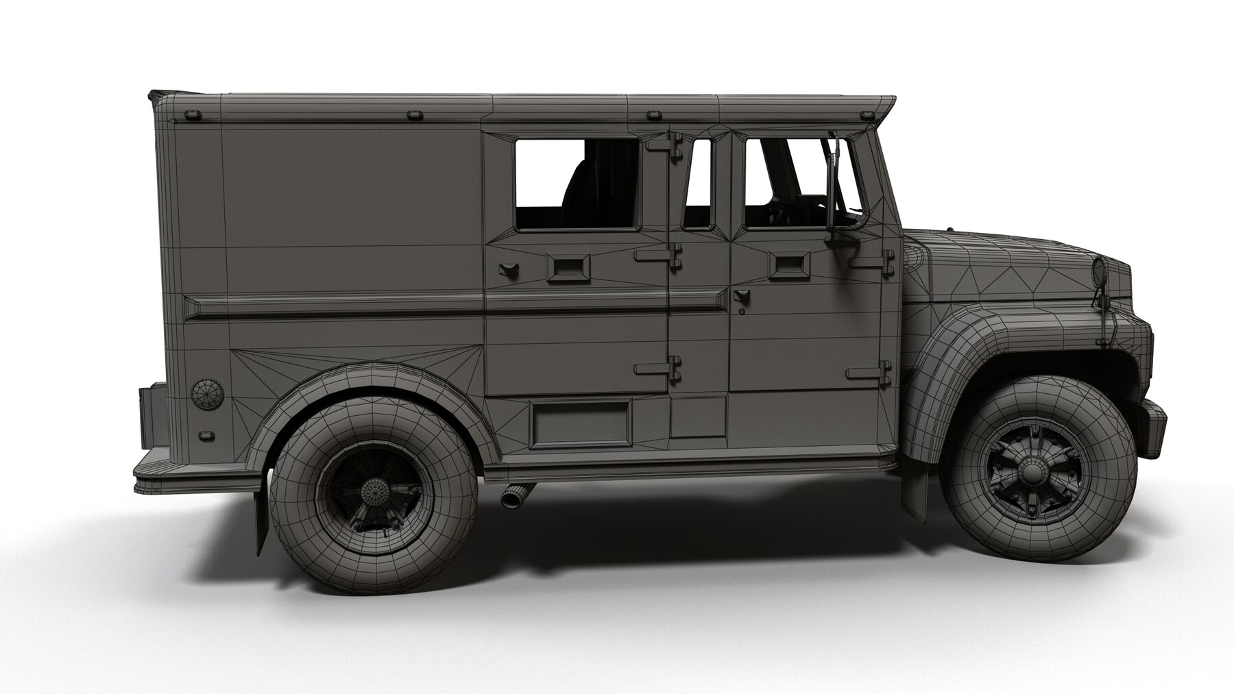 ArtStation - American armored security truck PBR | Game Assets