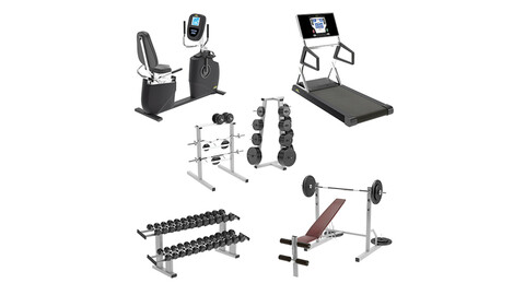 Equipment gym 3D model