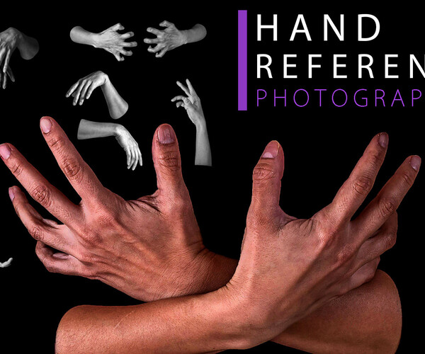 Reference of hand poses for artists on Craiyon