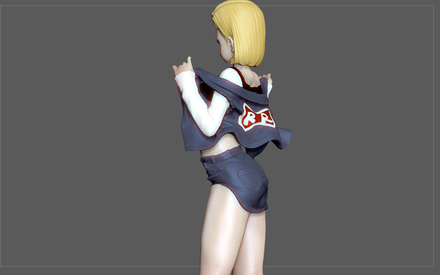 android 18 nude statue