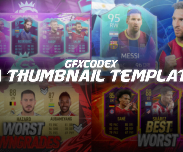 ArtStation - Fifa Thumbnail Templates! | Game Assets