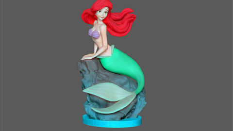 ARIEL LITTLE MERMAID DISNEY ANIMATION CHARACTER STATUE