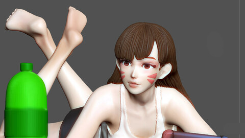 DVA OVERWATCH 3D PRINTING STL FILE DIVA 3D PRINT MODEL