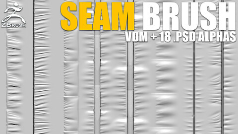 Seam Brushes Vol.3 (VDM + 18 Alphas PSD)