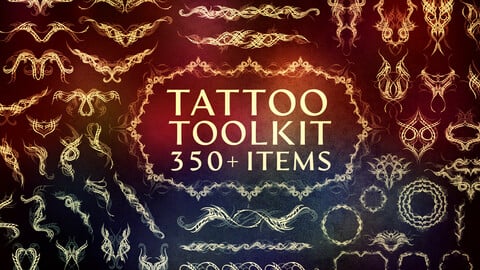 Tattoo Toolkit(Vector, PNG, Brushes)