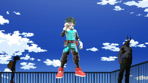 Model Midori izuku from " My hero Academy"