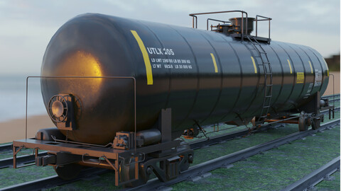 Railway Tank Car - Railroad - Train Tank Wagon