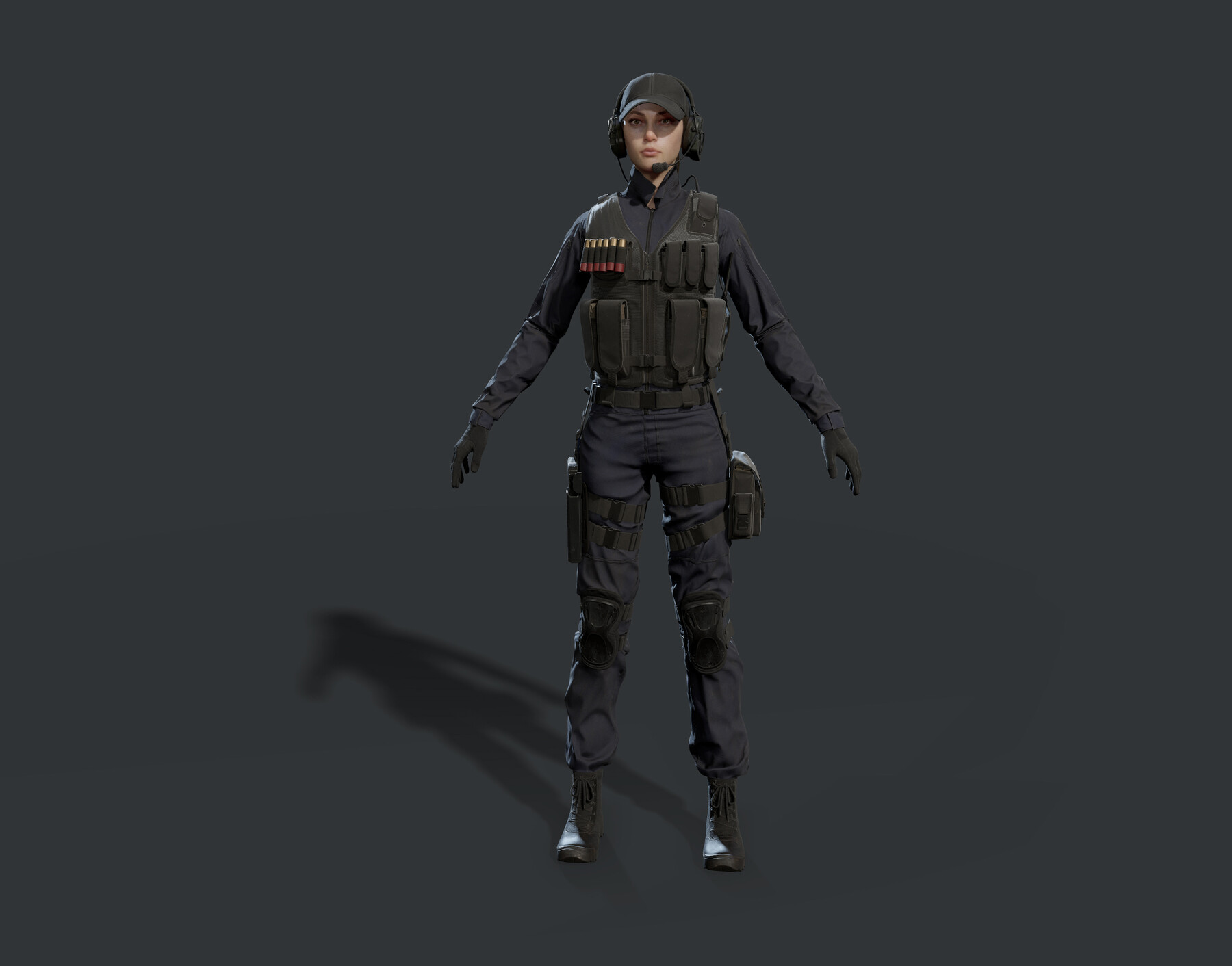 Soldier Woman base - Roblox r63 - Download Free 3D model by