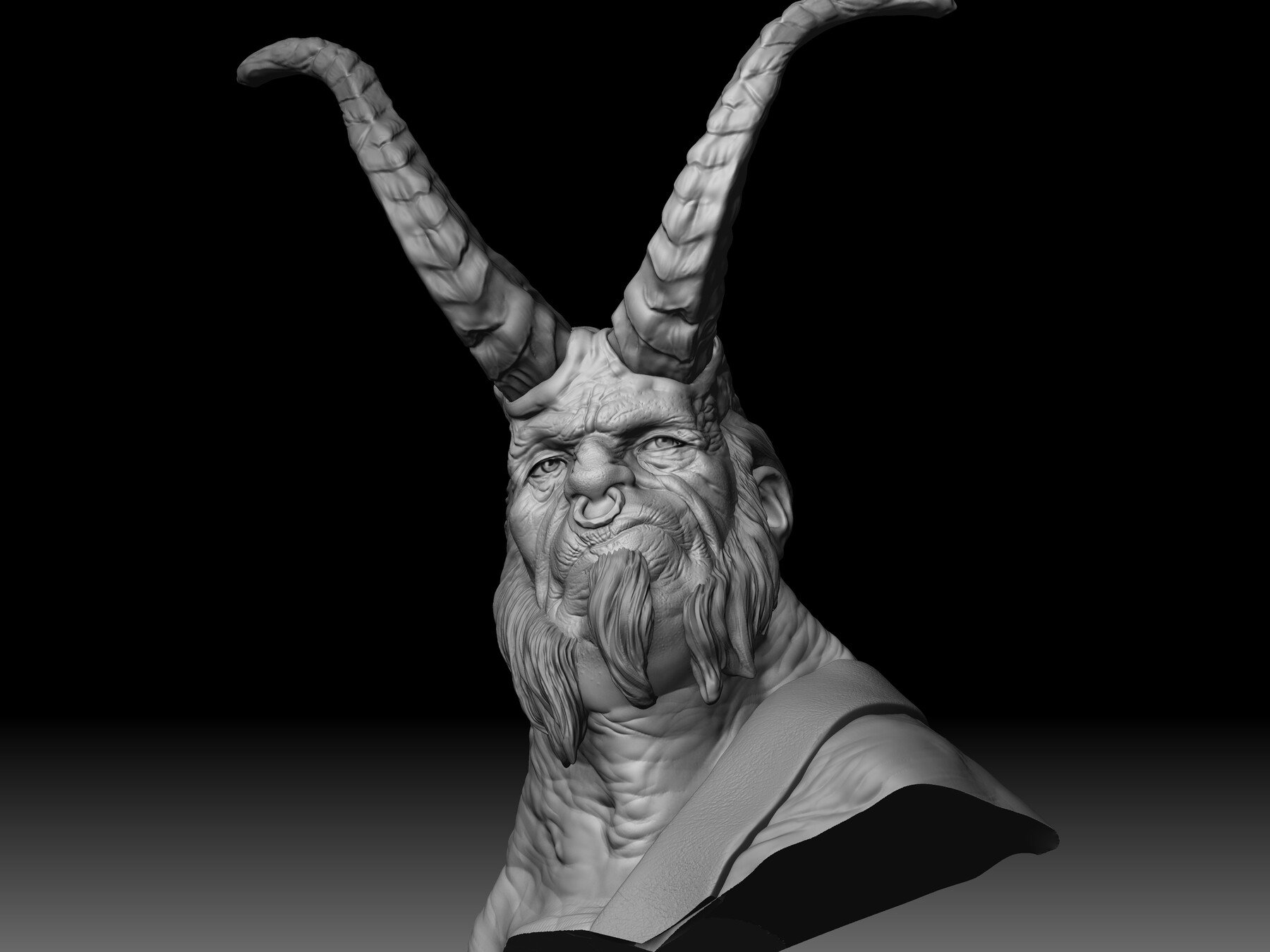 ArtStation - Old Hellboy Bust | Resources