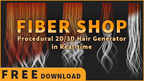 Realtime Hair Card Texture Generator | FiberShop
