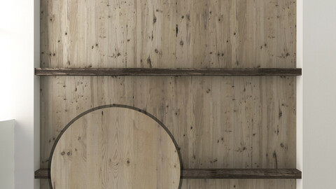 Wooden ceiling with beams 12