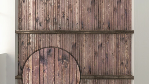 Wooden ceiling with beams 13