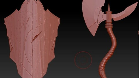 Monster with shield and axe