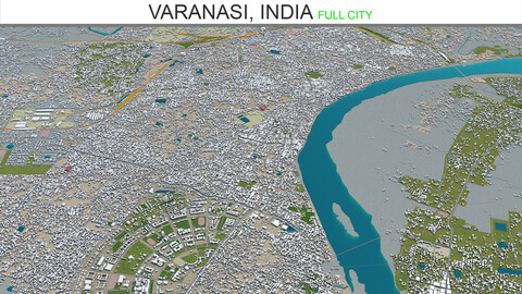 Varanasi City 3D Model India