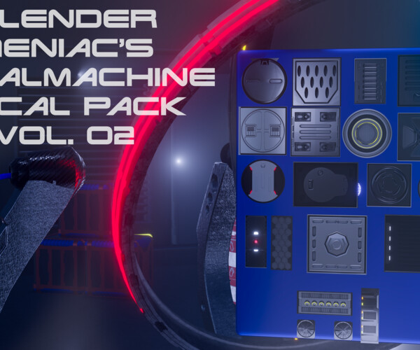 ArtStation Blender Maniac Decalmachine Decal Pack Vol. 02 Game Assets