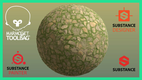 PBR Rock Ground Terrain Seamless Material Texture