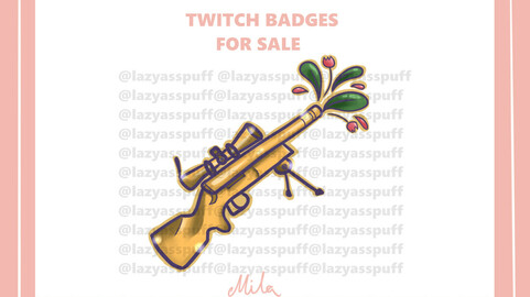 Flower Sniper Twitch Badge (GOLD)