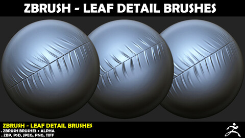 ZBrush - Leaf Detail Brushes