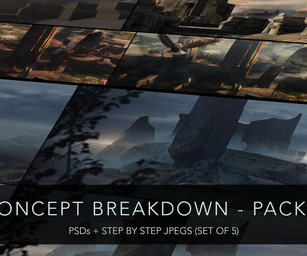 ArtStation Concept Breakdown Pack 1 Tutorials