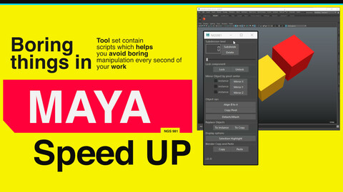Autodesk Maya Scripts [fast operation] /Stop spend time on boring actions!