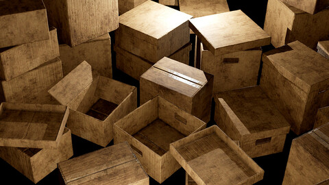 Old Cardboard Boxes