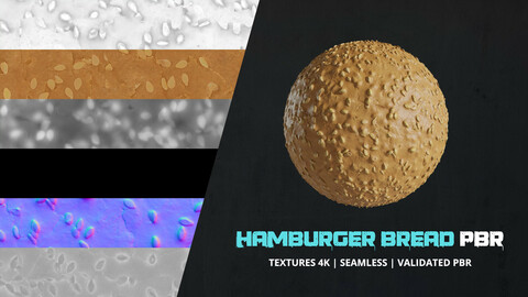 Textures Food Hamburger Bread 4k Pbr - 08