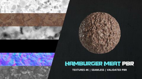 Textures Food Hamburger Meat 4k Pbr - 010