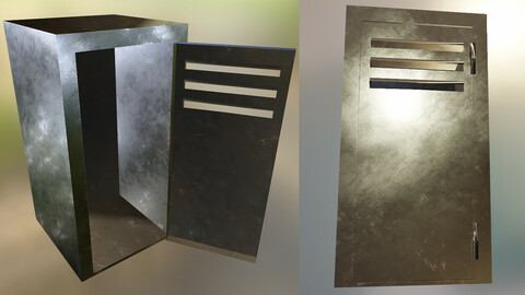 Metal cabinet - PBR textures